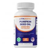 Lot Of 2 Exp: 1/29 Pumpkin Seed Oil 2000mg Softgel