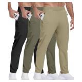 Size Large 3 Pack Mens Athletic Hiking Pants with