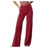 Size XL Darong Women Wide Leg Yoga Pants with Pock