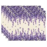 LOT OF 4 XCHI Watercolor Lavender Butterfly Spring