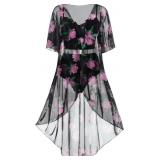 5XL ROSE GAL Rosegal Plus Size Women 3 Piece Tanki