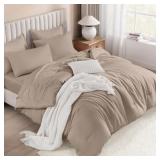 Litanika Queen Comforter Set with Sheets - 7 Piece
