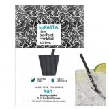 imPASTA Biodegradable Cocktail Straws 5.5 Inch - 5