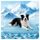 Q-Max>0.5 Dog Cooling Mat, Non-Slip Breathable Was