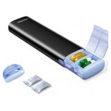LOT OF 3 Ideerfit Travel Pill Organizer   Compact