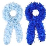 LOT OF 4 Feathers Boas Turkey Feathers 2pcs 6Ft 45