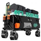 SUNNYFEEL 49" L Extended Wagon Cart Foldable - 550