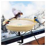 Lovppy Heated Bird Baths for Outdoors for Winter,