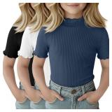 Size 9/10 3 Pack Girls Mock Turtleneck Shirts | Sh