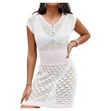 Size Medium Falechay Swimsuit Coverup for Women Cr