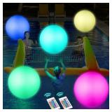 Pool Toys, LED Beach Ball, Glow in Dark Party Supp