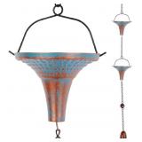 9.84 Ft Rain Chain for Gutters Copper Rain Catcher