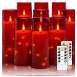 Nimiko Flickering Flameless LED Candles,Battery Op