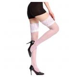 (4 PAIRS!) G&Y Thigh High Stockings with Silicone