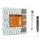 200Pcs Drywall Anchors and Screws Kit, 100Pcs Self