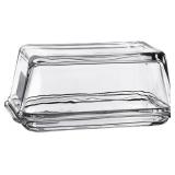Fox Run Glass Butter Dish With Cover, Clear Butter
