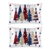 LOT OF 2 Horaldaily 4th of July Patriotic Trees Qu
