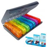 Lot Of 3 Quacc 1 PCS Weekly Pill Box Organizer 7 D