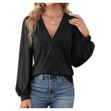 XL (BOHO PRINT) Agnes Urban Womens V Neck Long Sle