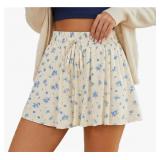 Size Large Pj Shorts for Women Floral Flowy Sleep