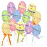 LOT OF 4 Artificial Easter Egg Bouquet, Pastel Foa