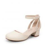 Size 4 DREAM PAIRS Girls Dress Shoes Closed Toe Hi