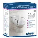 Elevated Raised Toilet Seat with Removable Padded