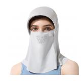 LOT OF 2 Unisex Sun Protection Face Mask Ice Silk