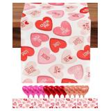 LOT OF 2 multiwins Valentines Day Table Runner and