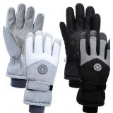 2 Pairs Winter Ski Snow Gloves for Women & Men - W