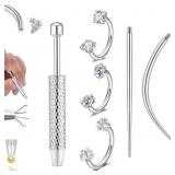 Horseshoe Nose Ring 18g Silver Gold Nose Hoops for