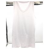 Size Large Sandery white Tank Top V neck summer sh