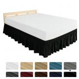 Subrtex Elastic Wrap Around Bed Skirt Dust Ruffle