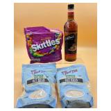 BB:2027 Skittles, Bobs Red Mill, Davinci syrup