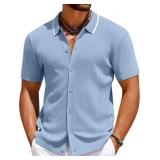Size large (khaki) COOFANDY Men