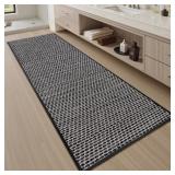 AMOAMI Unique Woven Bathroom Runner Rug, Super Abs