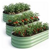 SnugNiture Raised Garden Bed, 3Pcs 4x2x1ft Galvani