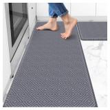 Kitchen Mat 2PCS Kitchen Rugs Cushioned Anti-Fatig