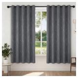XUEYU 100% Blackout Curtains for Bedroom, Light Bl