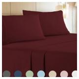 Leluxe Home 4 Piece Extra Deep Pocket Sheet Set -