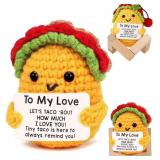 LOT OF 6 Gifts for Him Her, Positive Crochet Anima