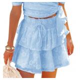 Size large Flowy Shorts for Women Casual Boho Ruff