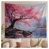 LOT OF 2 Pink butterfly Tapestry 60 x 50 Inch, Lak