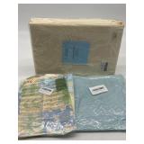 Lot of Home Decor Including 60 x 120 In Ivory Tabl