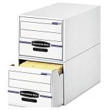 Bankers Box 6-Pack Basic-Duty Storage Drawers, Leg