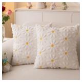 Lot of 4 Sets, Spring Summer Pillow Covers 18x18 i