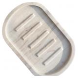 Marble Soap Dish Non-Slip Feet, Natural Stone Soap