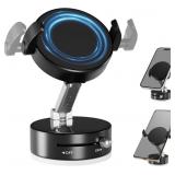 Upgraded 360  Vacuum Magnetic Phone Holder with Cl