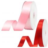 Pink Ribbon for Gift Wrapping, AIFUDA Satin Ribbon