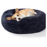 SAVFOX 30 inches Calming Donut Dog Bed - 3X Durabl